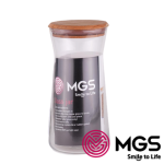 جا حبوباتی شیشه ای با درب استیل 1200CC برند MGS - Image 3