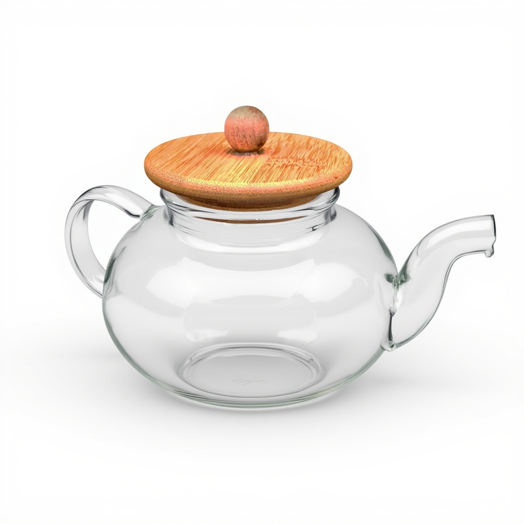 1763402333261-019a92f7-f202-7454-85ec-f530d7676943 قوری چای پیرکس درب چوب - Image 1