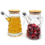 روغن ریز 600 ml پیرکس شیار دار درب بامبو - Image 4